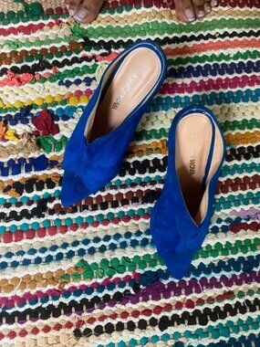 Blue Suede Heels